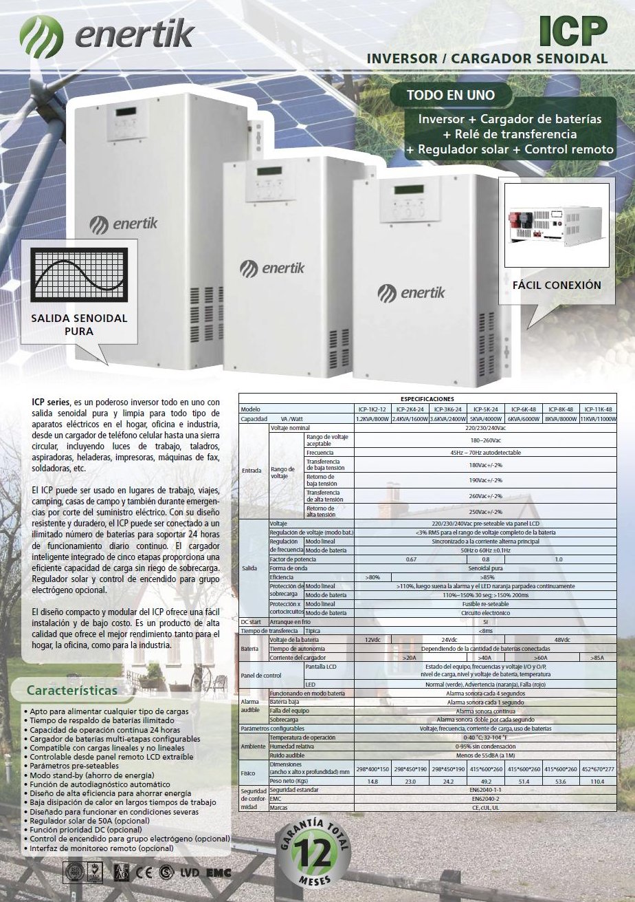 folleto inversor cargador
