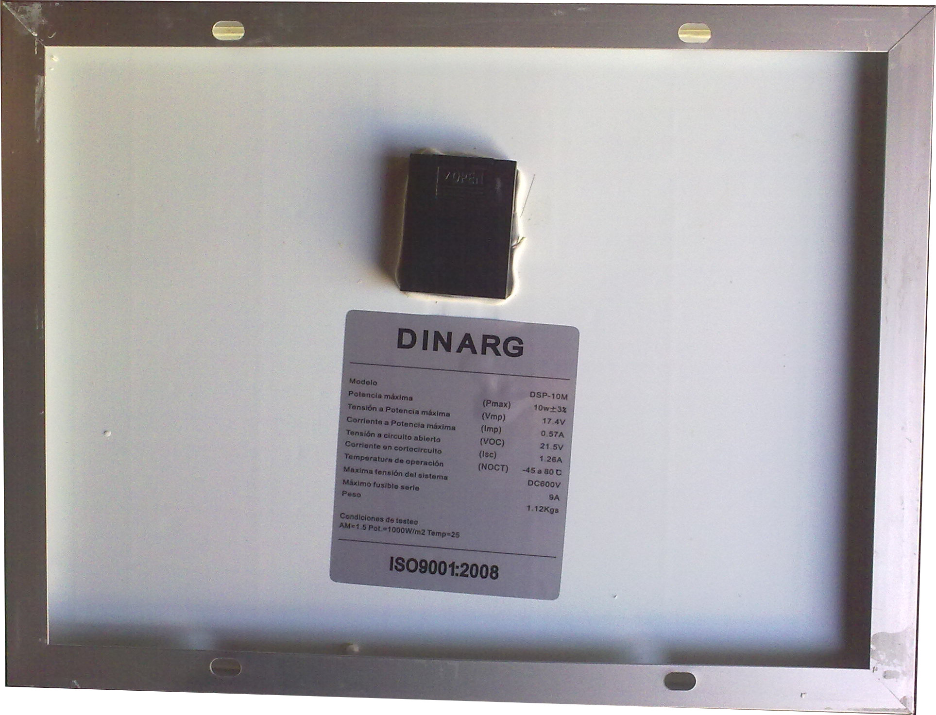 BORNERA Y ESPECIFICACIONES